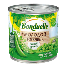 Зеленый горошек "Bonduelle" молодой ж/б 425мл*12