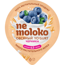 Йогурт "Nemoloko"овс. ЧЕРНИКА с преб/вит/мин 130гр