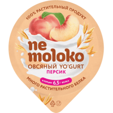 Йогурт "Nemoloko"овс. ПЕРСИК с пробиот./вит/мин 130гр