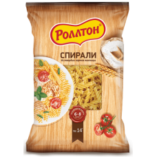 Макароны "Роллтон" Спираль м/уп 400гр